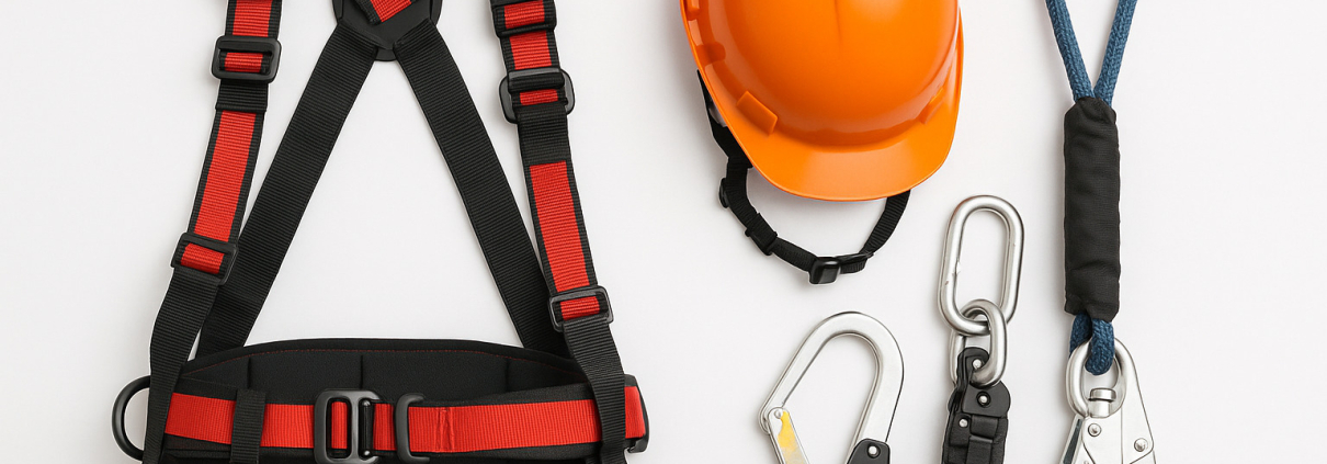 EPIs trabajos en altura con arnés de seguridad y equipos de protección individual profesionales