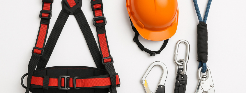EPIs trabajos en altura con arnés de seguridad y equipos de protección individual profesionales