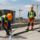 instalación de líneas de vida temporales con anclajes provisionales en obra de construcción